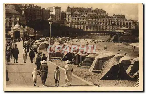 Cartes postales Biarritz La Grande Plage et le Casino Bellevue