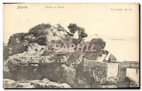 Cartes postales Biarritz Rocher le Basta