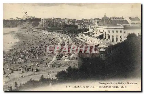 Cartes postales Biarritz La Grande Plage