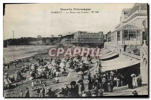 Ansichtskarte AK Biarritz Pittoresque La Reine des Plages