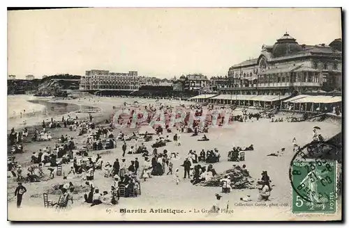 Ansichtskarte AK Biarritz Artistique La Grande Plage