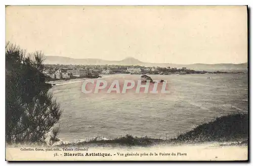 Cartes postales Biarritz Artistique Vue generale prise de la Point du Phare