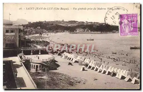 Ansichtskarte AK Saint Jean de Luz (cote Basque) Vue generale prise du Moderne Hotel