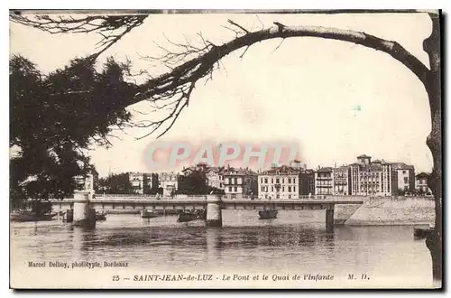 Ansichtskarte AK Saint Jean de Luz Le Pont et le Quai de l'Infante