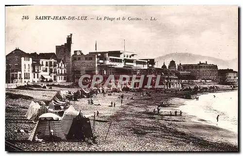 Cartes postales Saint Jean de Luz La Plage et le Casino