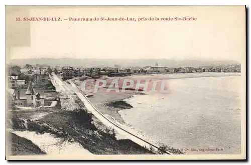 Ansichtskarte AK Saint Jean de Luz Panorama de Saint Jean de Luz pris de la route Ste Barbe