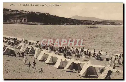 Cartes postales Saint Jean de Luz La Plage et la Rhune