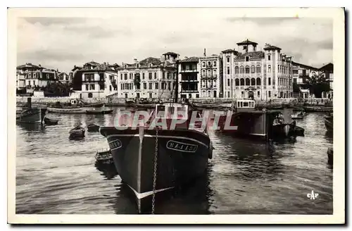 Moderne Karte Saint Jean de Luz Le Port Basses Pyrenees Bateaux