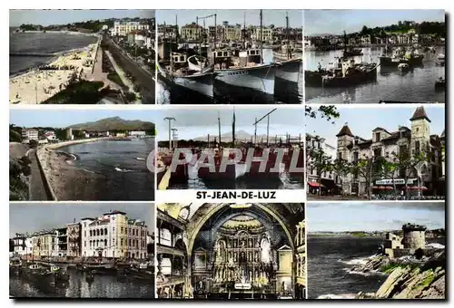 Cartes postales moderne Saint Jean de Luz Plage Port Maison Louis XIV Maison de l'Infante interieur de l'Eglise socoa