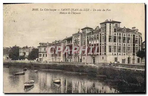 Cartes postales Saint Jean de Luz La Cote basque Un coin du port Maison de l'Infante