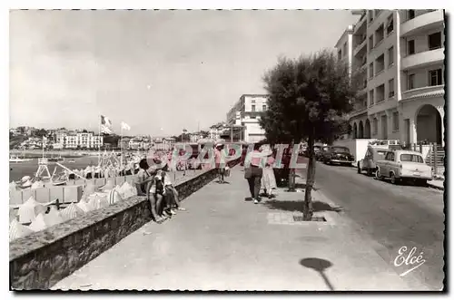 Moderne Karte Saint Jean de Luz (Basses Pyrenees) La Promenade et la Plage