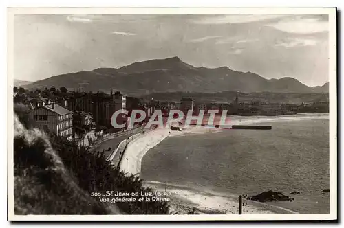 Moderne Karte Saint Jean de Luz Vue generale et la Rhune