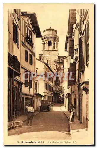 Cartes postales Saint Jean de Luz Le clocher de l'Eglise