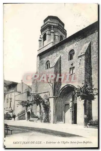 Cartes postales Saint Jean de Luz Exterieur del'Eglise Saint Jean Baptiste