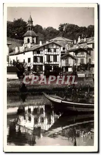 Moderne Karte Saint Jean de Luz Le Coucher de Ciboure Bateau