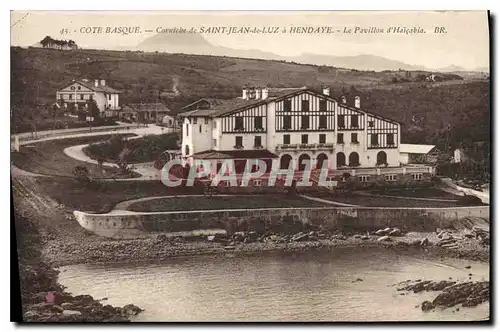 Cartes postales Saint Jean de Luz Cote Basque Couiebe de Saint Jean de Luz a Hendaye Le Pavillon d'Haicabia