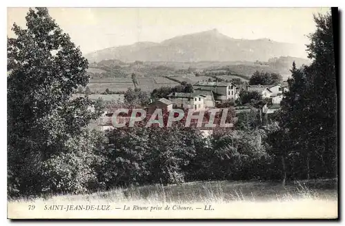 Cartes postales Saint Jean de Luz lA Rhune prise de Ciboure