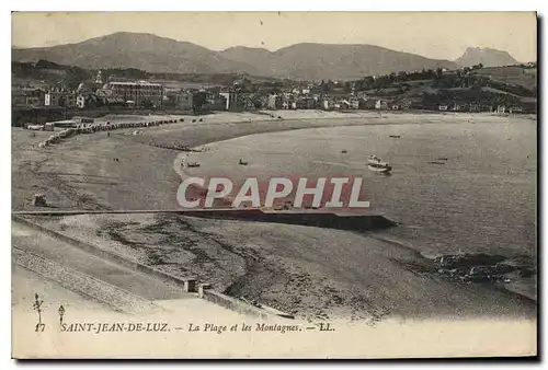 Cartes postales Saint Jean de Luz La Plage et les Montagnes