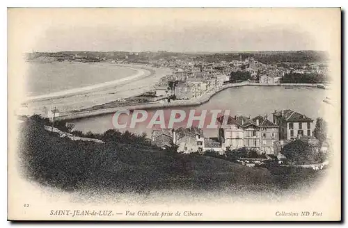 Cartes postales Saint Jean de Luz Vue Generale prise de Ciboure