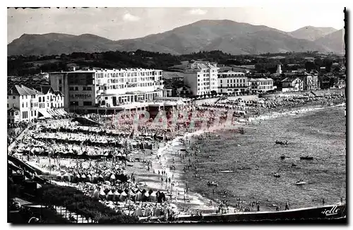 Cartes postales moderne Saint Jean de Luz La Plage et le Casino au fond l'Espagne