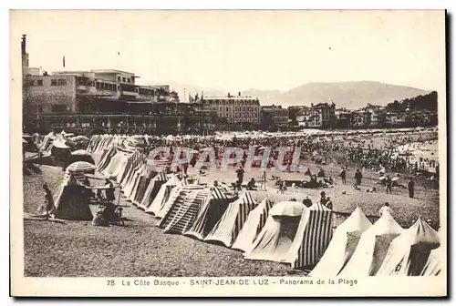 Cartes postales Saint Jean de Luz La Cote Basque Panorama de la Plage