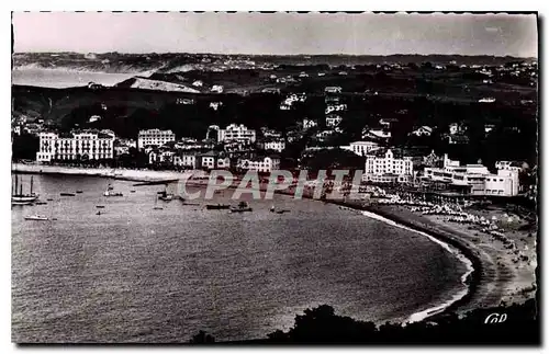 Moderne Karte Saint Jean de Luz Plage prise et de la Tour de Boragain