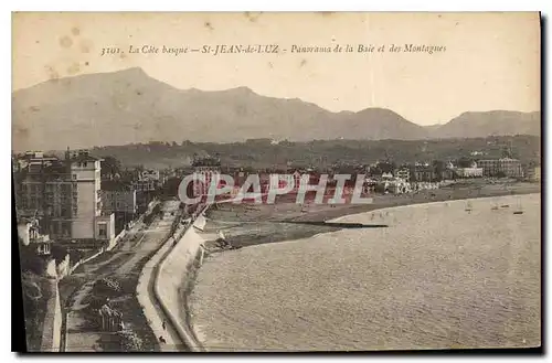 Ansichtskarte AK Saint Jean de Luz La Cote basque Panorama de la Baie et des Montagnes