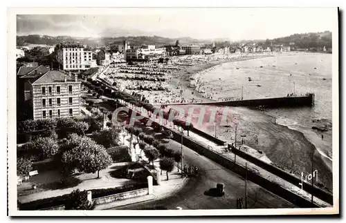 Cartes postales moderne Saint Jean de Luz (Basses Pyr) Vue generale de la plage