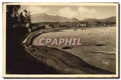 Cartes postales Saint Jean de Luz (B P) La Chaine des Montagnes la Plage vues de Sainte Barbe