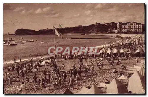 Ansichtskarte AK Saint Jean de Luz La Plage vers Ste Barbe