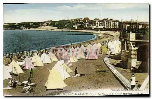 Cartes postales La Plage et le Golf Hotel St Jean de Luz