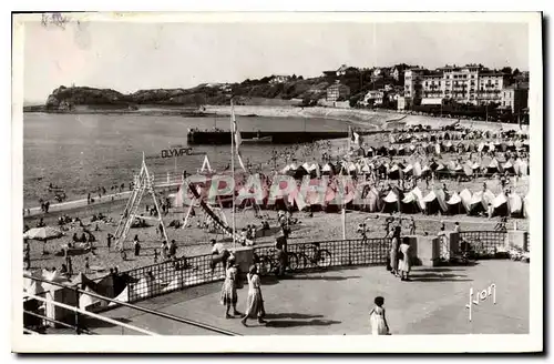 Moderne Karte Saint Jean de Luz (Bses Pyr) La Plage et le Ste Barbe