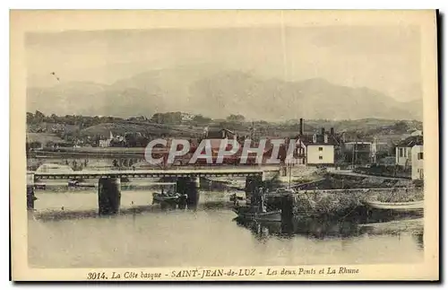 Cartes postales Saint Jean de Luz La Cote basque Les deux points et la Rhune