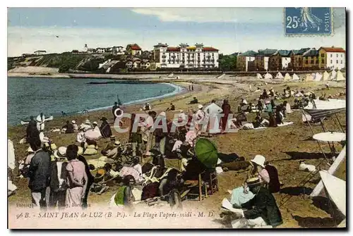 Ansichtskarte AK Saint Jean de Luz La Plage d'apres midi