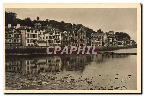 Ansichtskarte AK Saint Jean de Luz (Basses Pyrenees) Cote Basque Les Quais de Ciboure