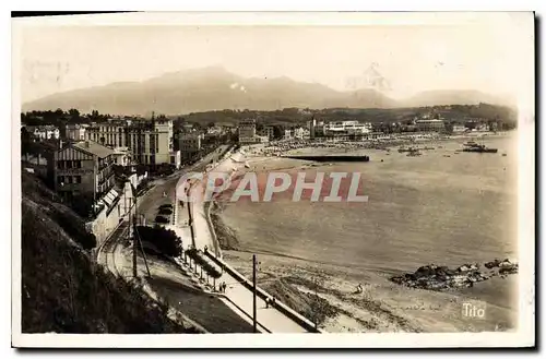 Cartes postales Saint Jean de Luz Vue generale de la Plage La Rhune