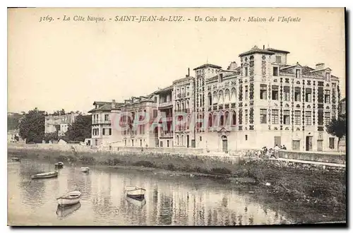 Cartes postales Saint Jean de Luz La Cote basque Un coin du Port Maison de l'Infante