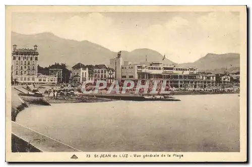 Cartes postales Saint Jean de Luz Vue generale de la Plage