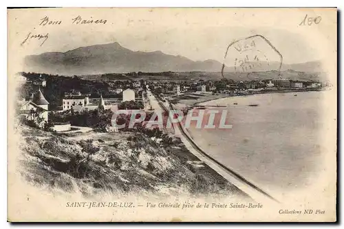 Cartes postales Saint Jean de Luz Vue Generale prise de la Pointe Sainte Barbe