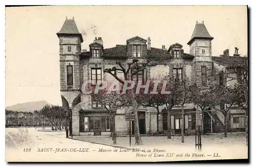 Cartes postales Saint Jean de Luz Maison de Louis XIV et la Rhune