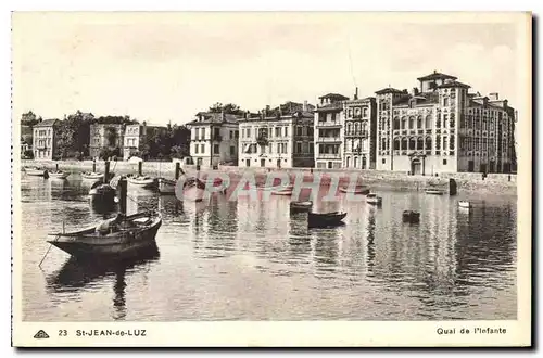 Ansichtskarte AK Saint Jean de Luz Quai de l'Infante