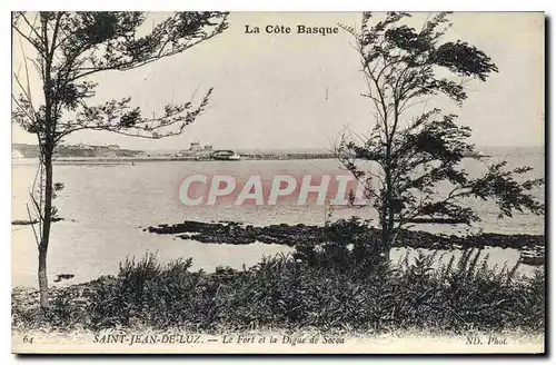 Cartes postales Saint Jean de Luz Le Fort et la Digue de Socoa