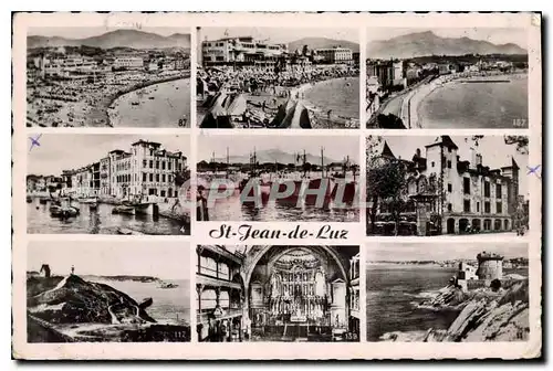 Cartes postales moderne Saint Jean de Luz La Plage et le Casino la Plage et la Rhune Maison Infante Maison Louis XIV Poi