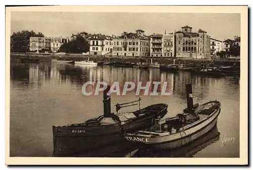 Ansichtskarte AK Saint Jean de Luz (Basses Pyrenees) Le Port et Quai de l'Infante Bateaux