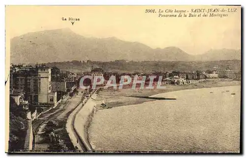 Ansichtskarte AK Saint Jean de Luz La Cote Basque Panorama de la Baie et des Montagnes