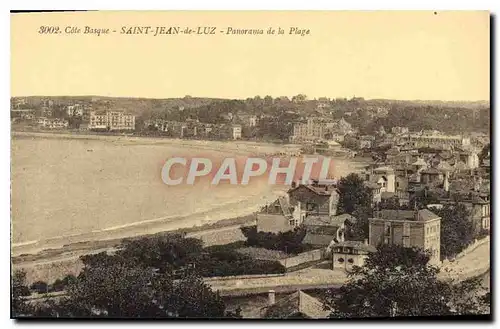 Cartes postales Saint Jean de Luz Cote Basque Panorama de la Plage