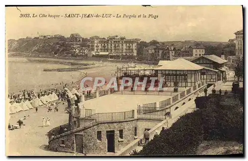 Cartes postales Saint Jean de Luz La Cote Basque La Pergola et la Plage