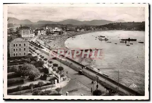 Cartes postales moderne Saint Jean de Luz La Plage et les Montagnes