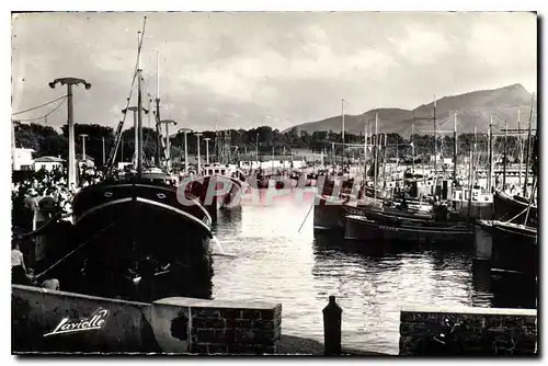 Cartes postales moderne Saint Jean de Luz Le Port au fond de Rhune