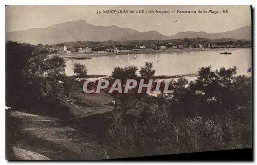 Cartes postales Saint Jean de Luz (Basses Pyrenees) Panorama de la Plage